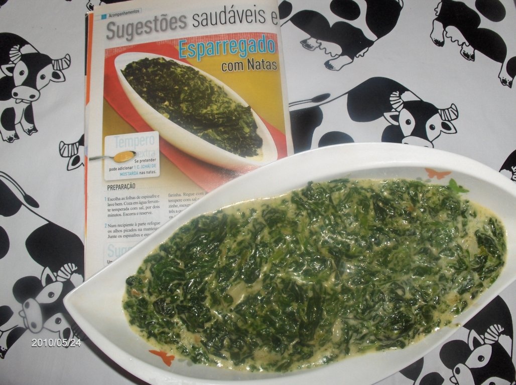 Spanac cu smântânã(Esparregado com natas)