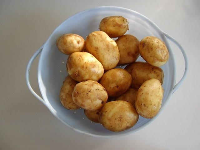 Cartofi noi la cuptor cu branza