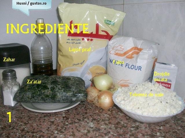 Placinta cu telemea si za’atar(specific arab)