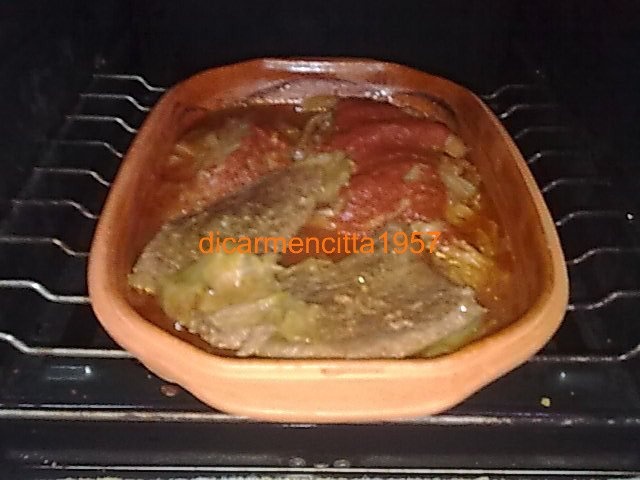 Vitel cu varza in vasul roman