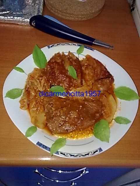 Vitel cu varza in vasul roman