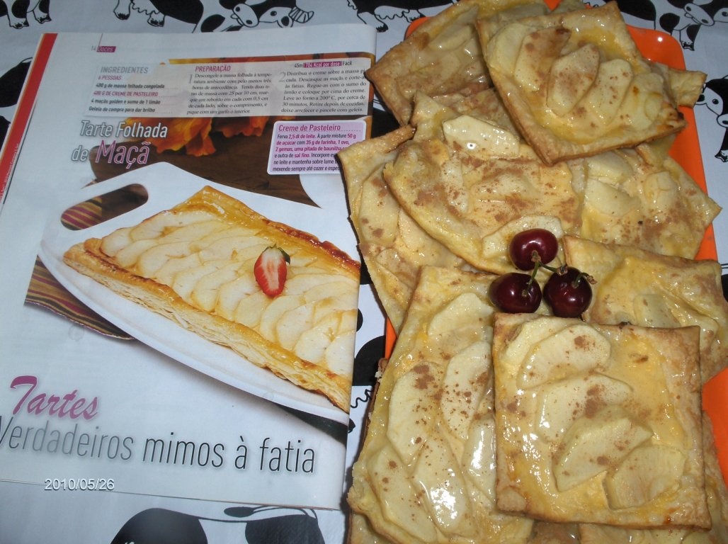 Mini tarte de mere(Tarte folhada de maçã)