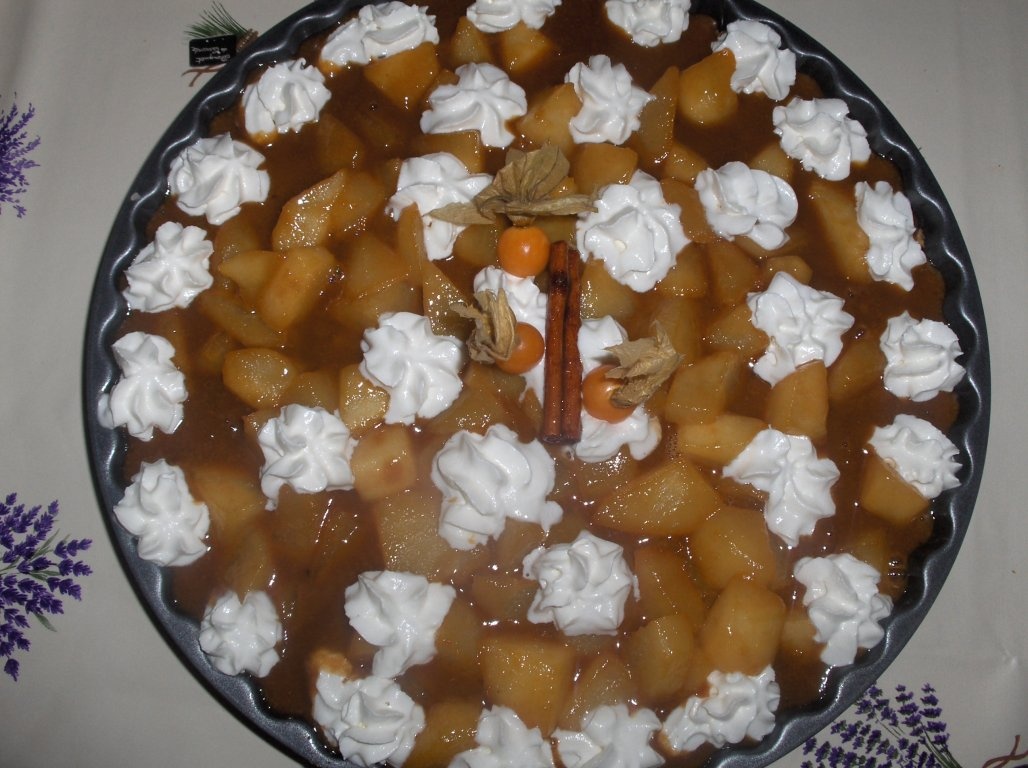 Tarta de biscuiti cu pere(Tarte de Pêra)