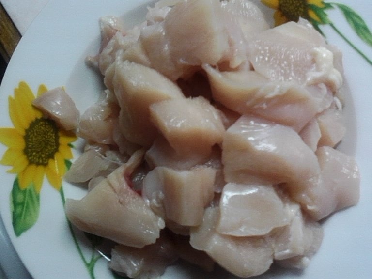 Mix de legume cu piept de pui