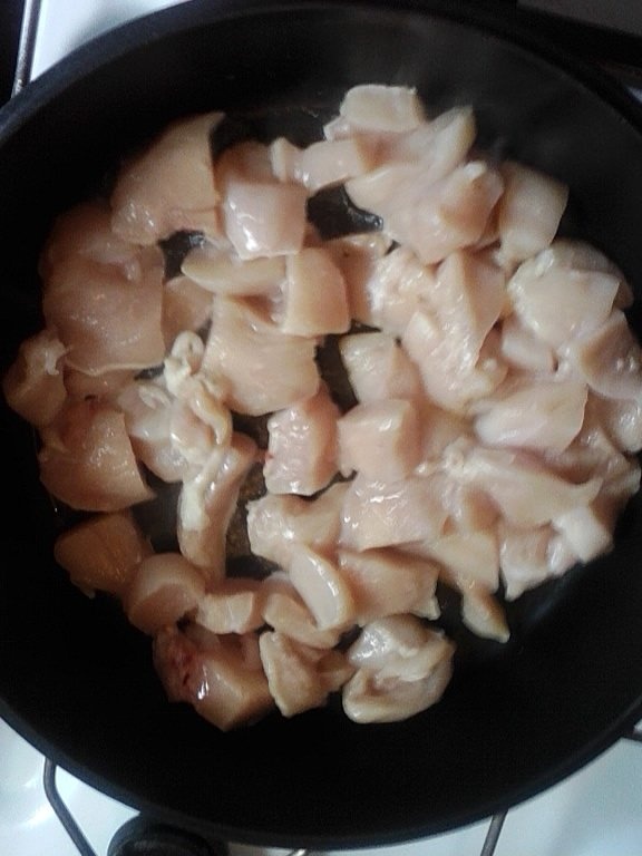 Mix de legume cu piept de pui