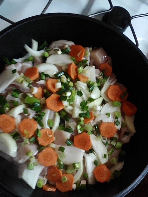 Mix de legume cu piept de pui