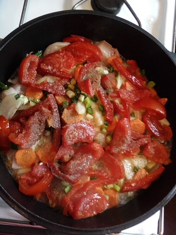 Mix de legume cu piept de pui