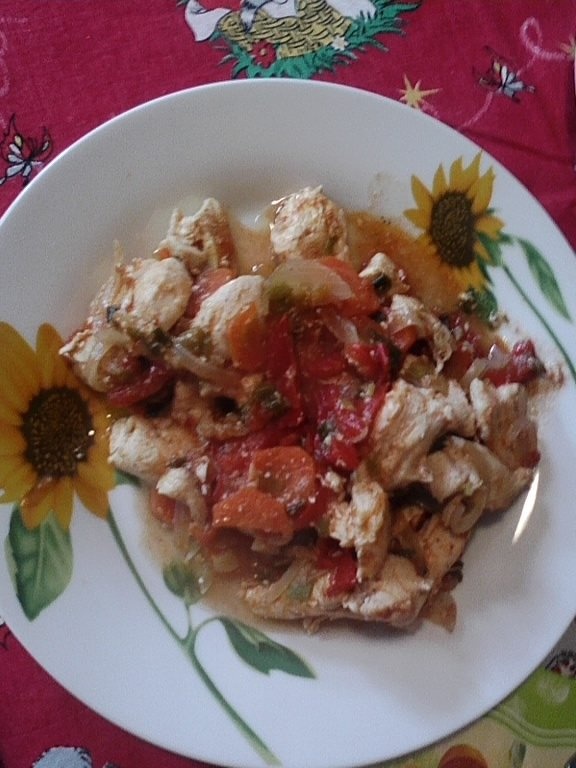 Mix de legume cu piept de pui