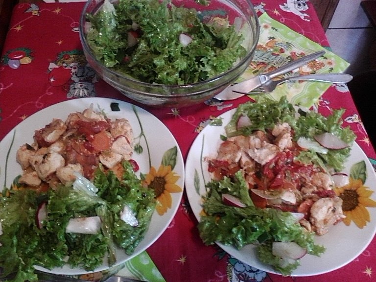 Mix de legume cu piept de pui