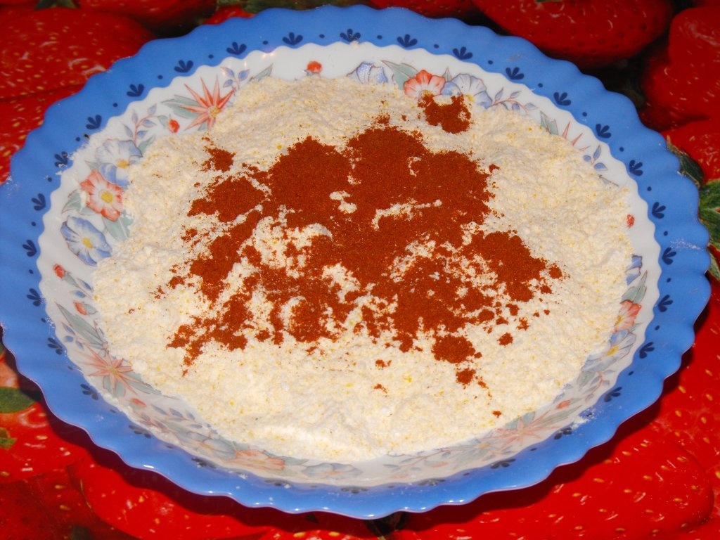 Crap prajit cu garnitura de cartofi natur