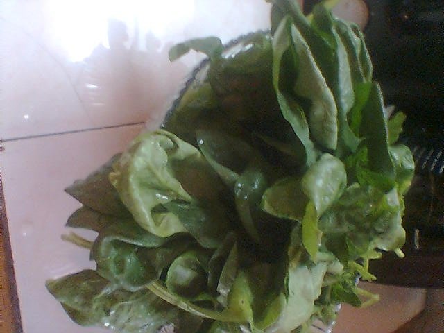 Piure de spanac cu ochiuri