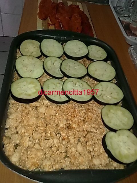 Musaca din legume cu carne de pui