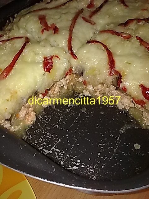 Musaca din legume cu carne de pui