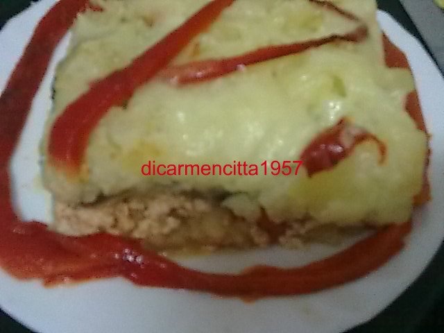 Musaca din legume cu carne de pui