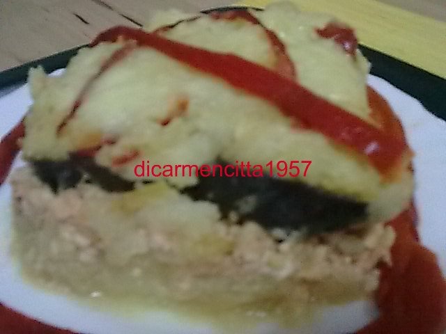 Musaca din legume cu carne de pui