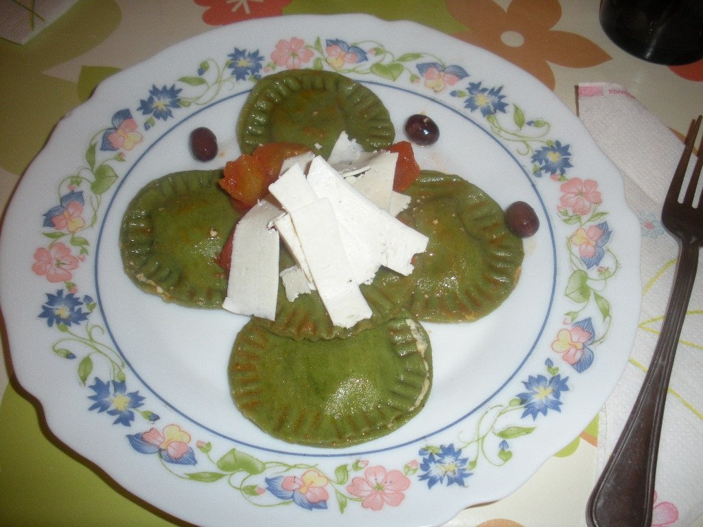 Palarii de pasta cu spanac