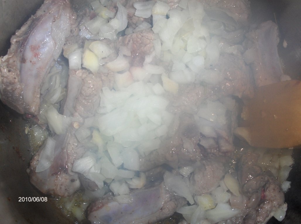 Coaste cu cartofi dulci (Entrecosto c/ batata doce)