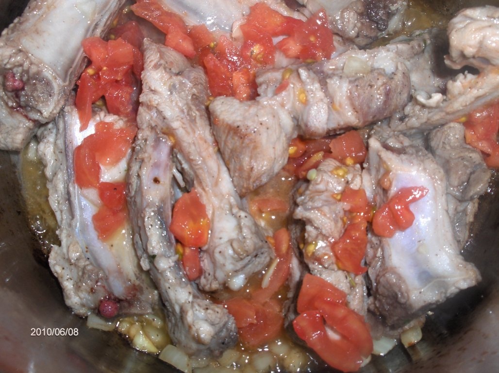 Coaste cu cartofi dulci (Entrecosto c/ batata doce)