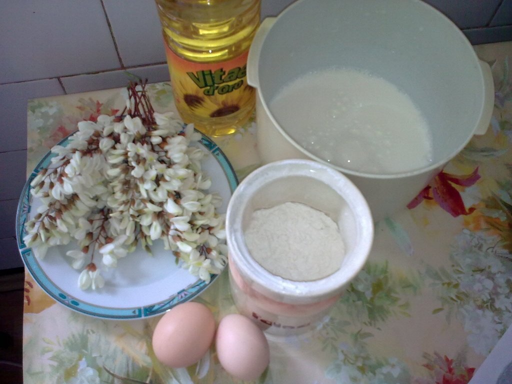 Flori de salcam pane