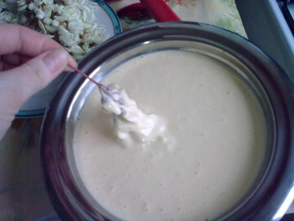 Flori de salcam pane