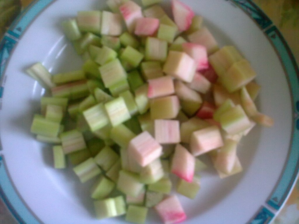 Prajitura cu rubarbar