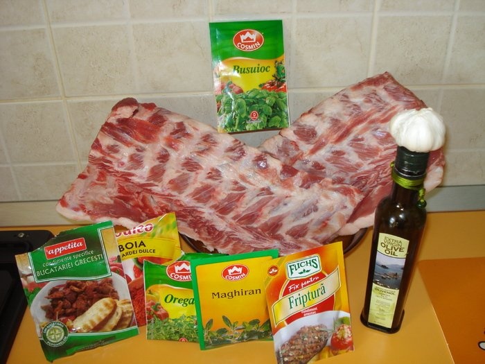 Coaste de porc impletite