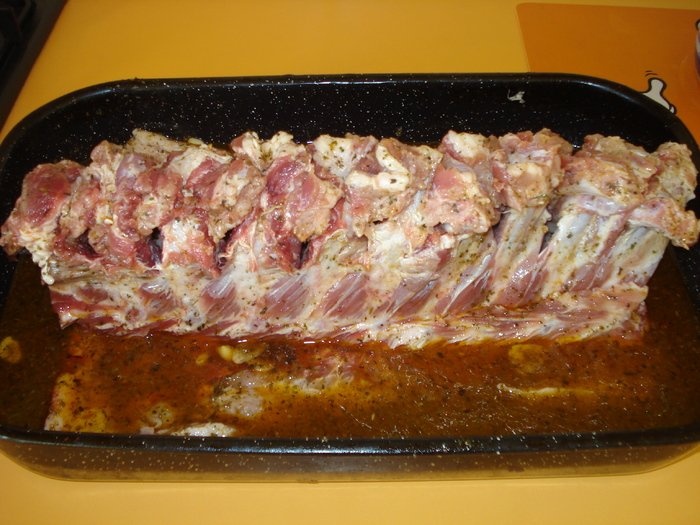 Coaste de porc impletite