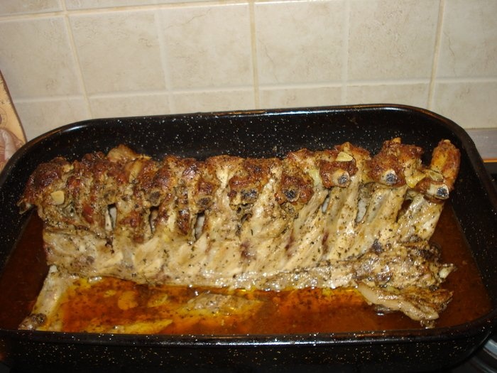 Coaste de porc impletite