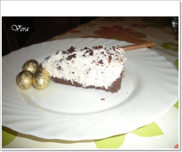 Cheesecake cu ciocolata  si cocos