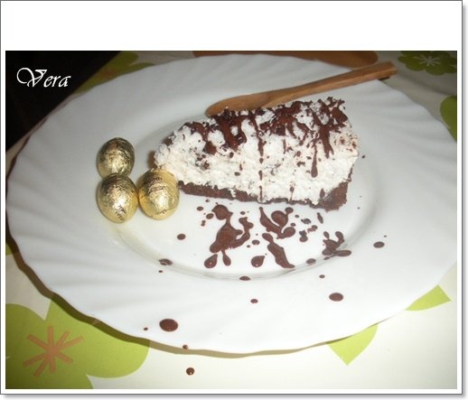 Cheesecake cu ciocolata  si cocos