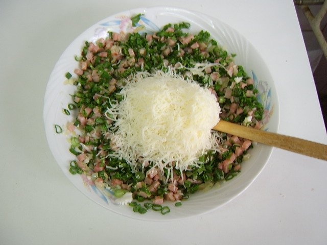 Chec de cartofi cu sunca