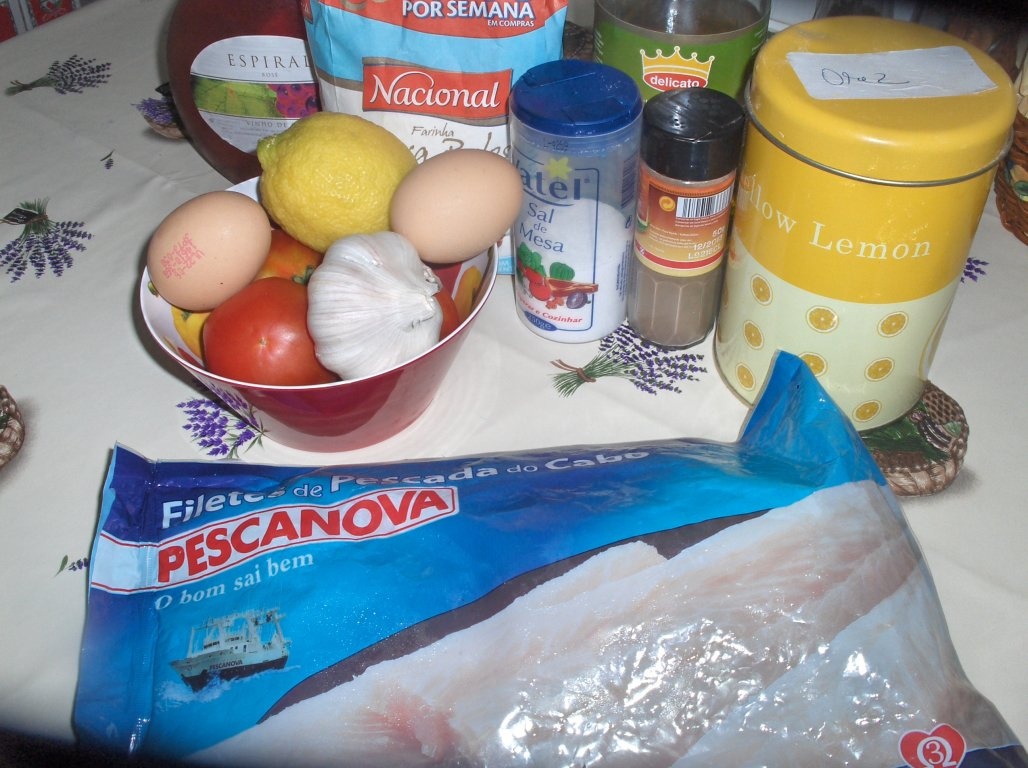 Filete de Merluccius cu orez de rosii (Filetes de Pescada c/ arroz de tomate)