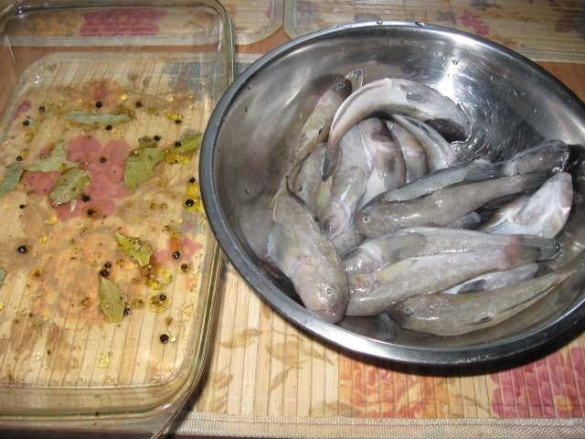 Guvizi marinati la cuptor