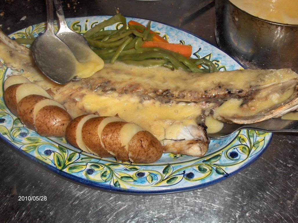 Sea Bass la grill cu legume