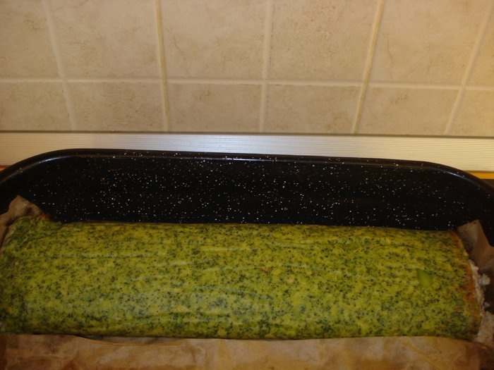 Rulada cu broccoli si piept de pui