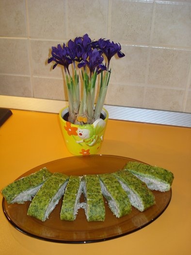 Rulada cu broccoli si piept de pui