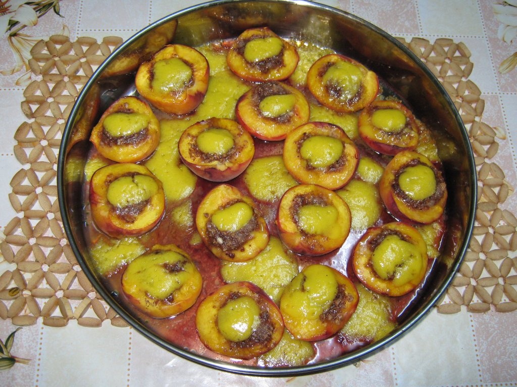 Piersici umplute la cuptor