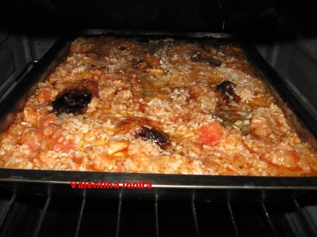 Pilaf cu peste uscat(sarat)