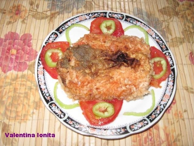 Pilaf cu peste uscat(sarat)