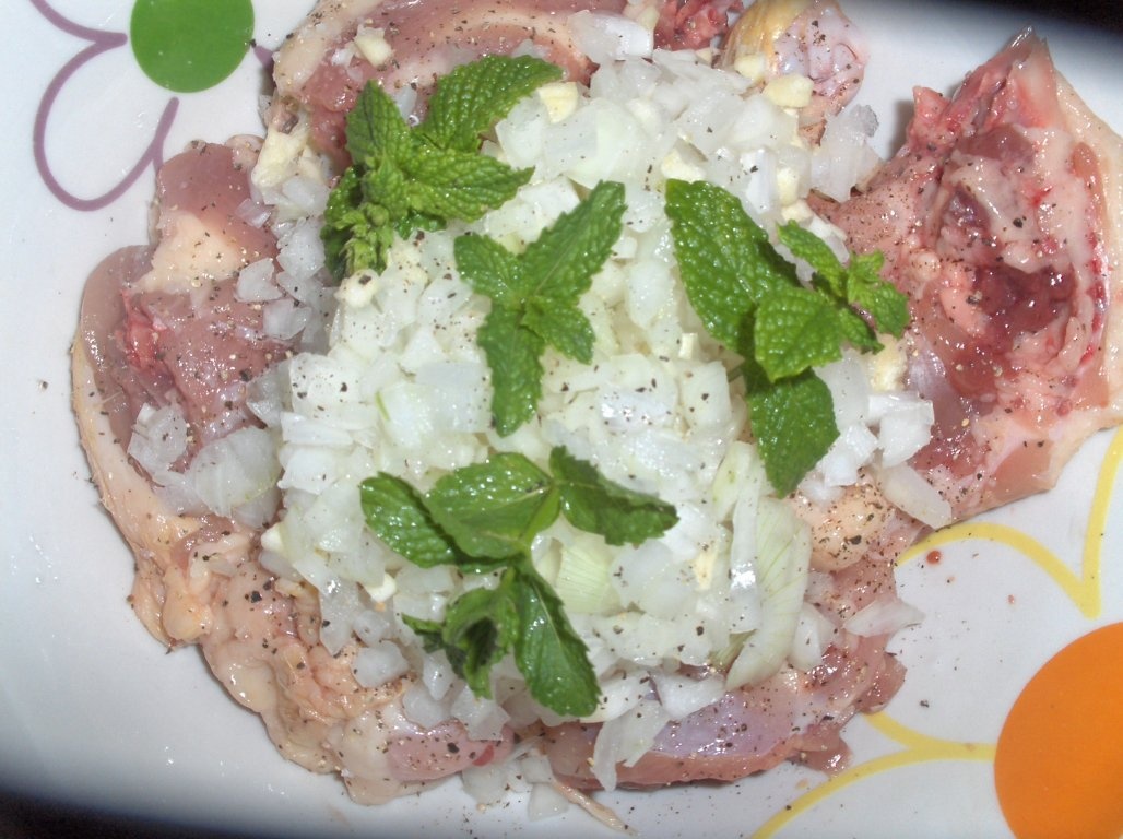 Pui  cu scoici (Frango com Amêijoas)