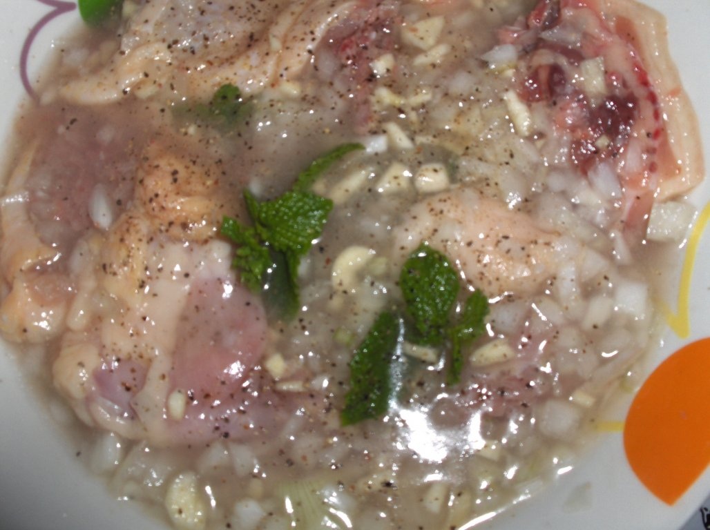 Pui  cu scoici (Frango com Amêijoas)