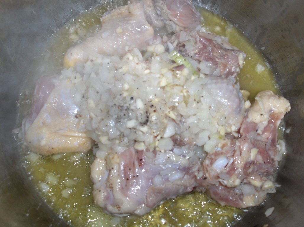 Pui  cu scoici (Frango com Amêijoas)