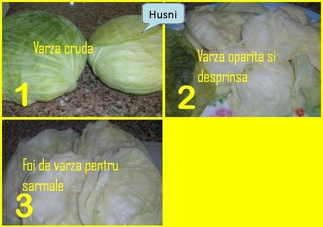 Sarmale in foi de varza dulce