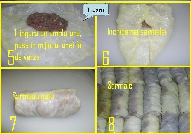 Sarmale in foi de varza dulce