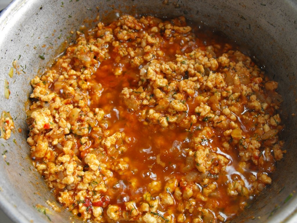 Musaca de cartofi cu carne de curcan