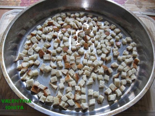 Supa-crema ecologica cu crutoane