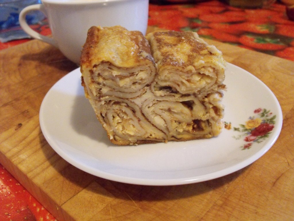 Clatite cu branza la cuptor