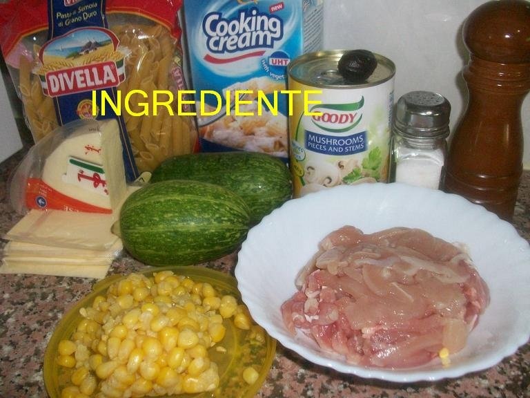 Gratin de penne cu sos