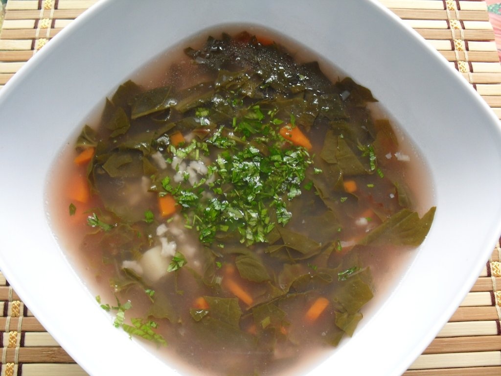 Ciorba de loboda rosie si spanac