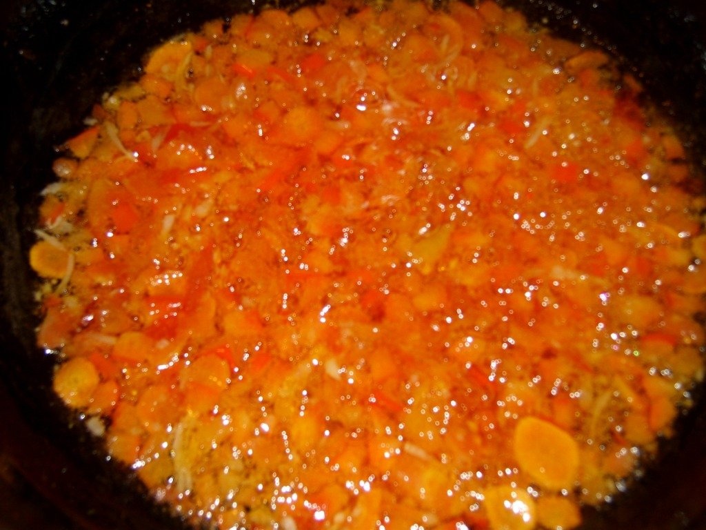 Pilaf colorat.